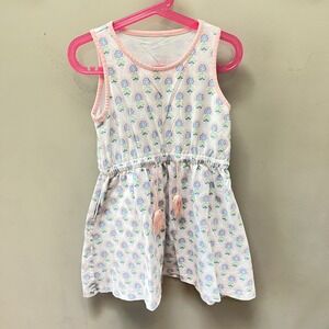 Serendipity Shrimp & Grits‎ Floral Dress Sleeveless Drawstring Waist Size M(5-6)